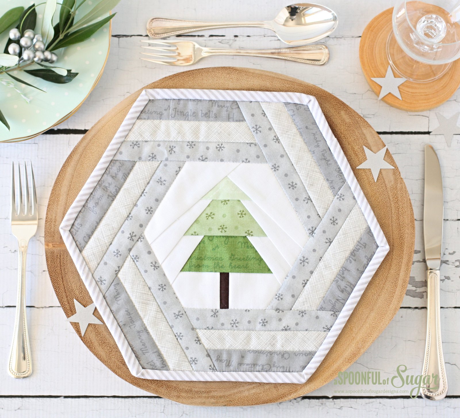 Hexie Holiday Placemat