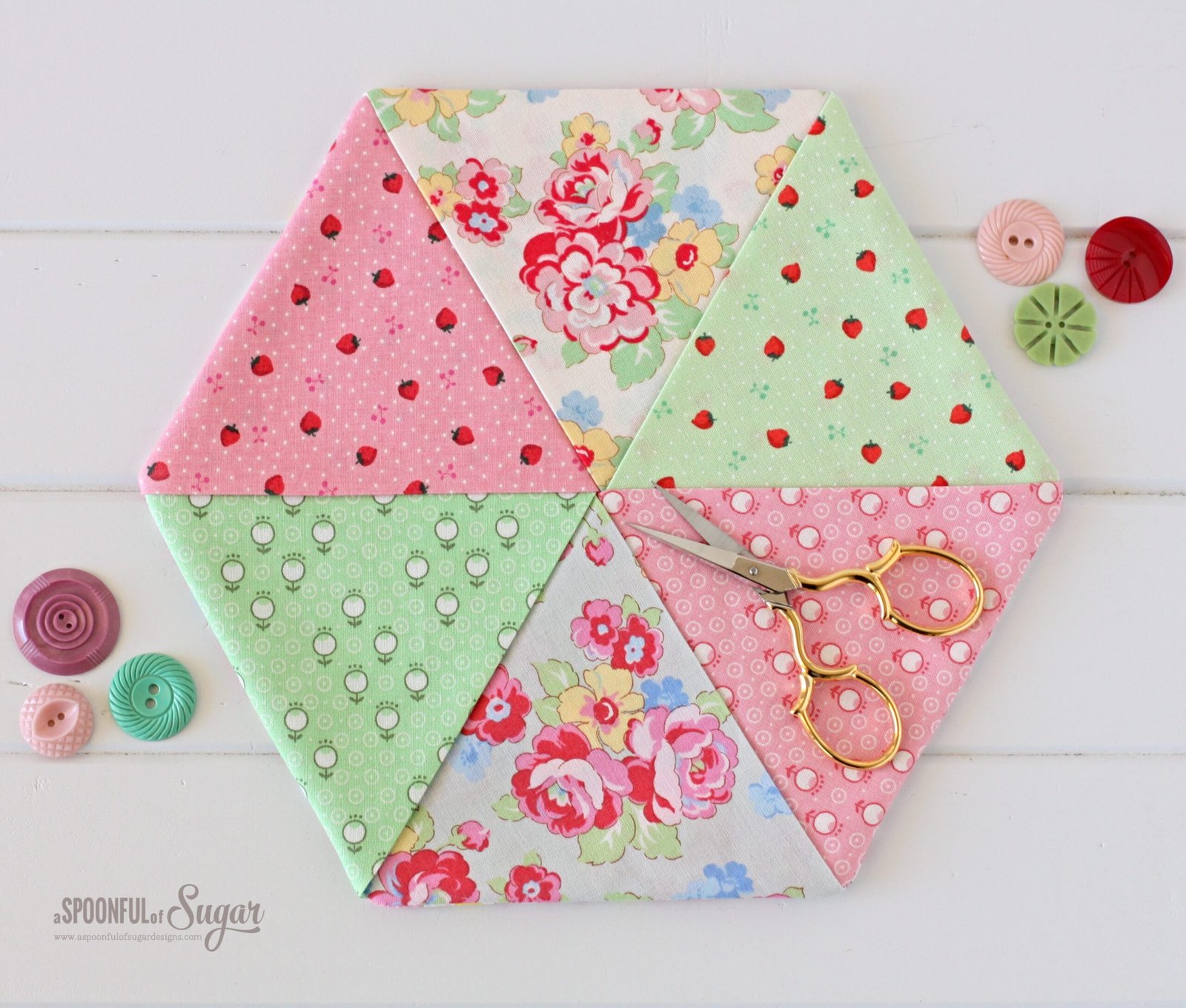 Easy Hexagon Trivet and Coasters