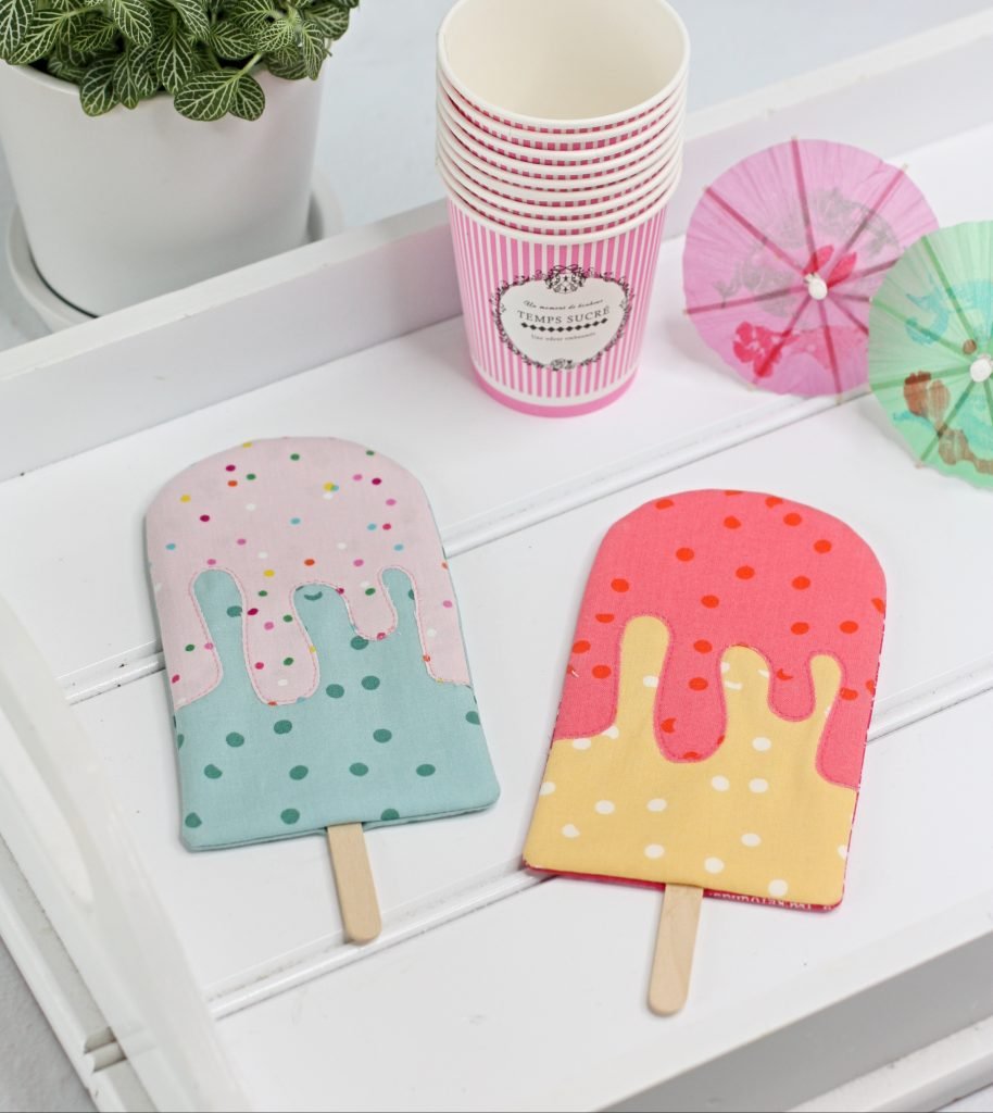 Popsicle Mug Rug Pattern Popsicle Parade Coaster Mug Rug - A Spoonful of Sugar Shop