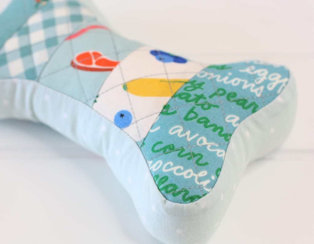 Patchwork Dog Bone Toy - A Spoonful of Sugar Shop