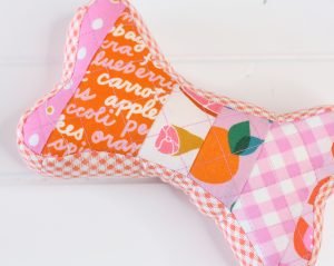 Patchwork Dog Bone Toy - A Spoonful of Sugar Shop
