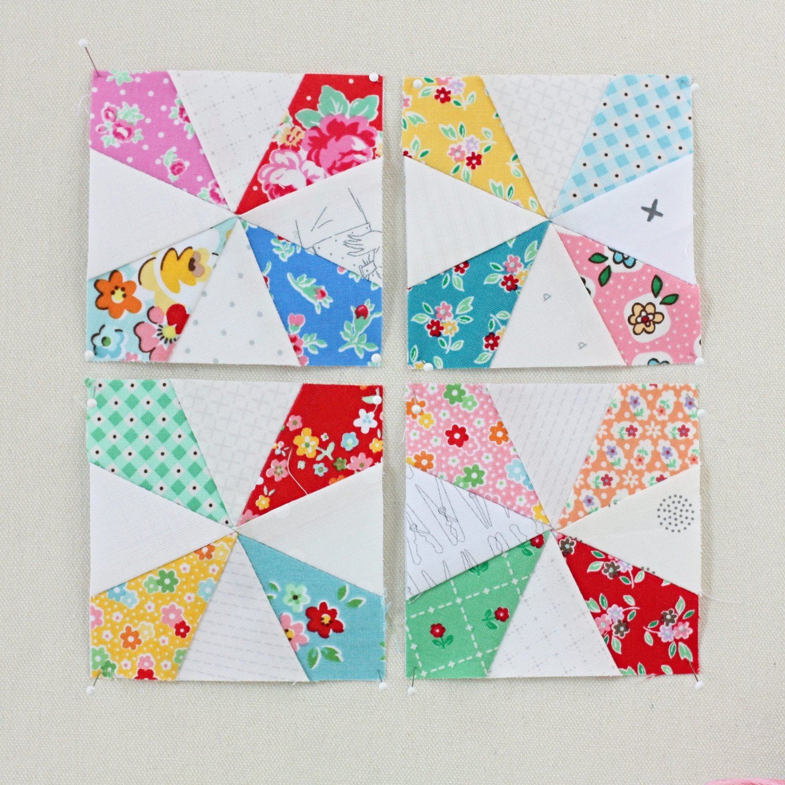 Kaleidoscope Foundation Paper Piecing Quilt Block 5 Sizes A Kaleidoscope Foundation Paper Piecing Quilt Block 5 Sizes A