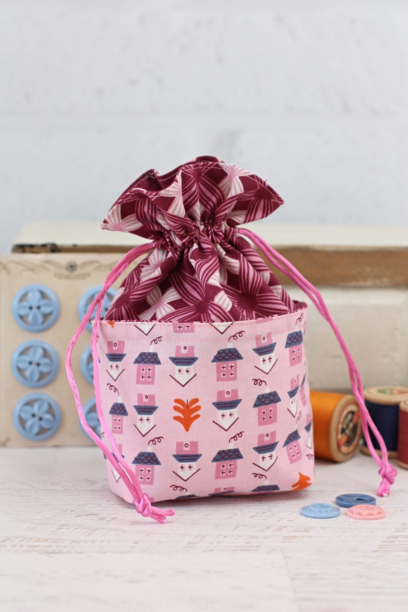Mini Drawstring Gift Bag - A Spoonful of Sugar Shop