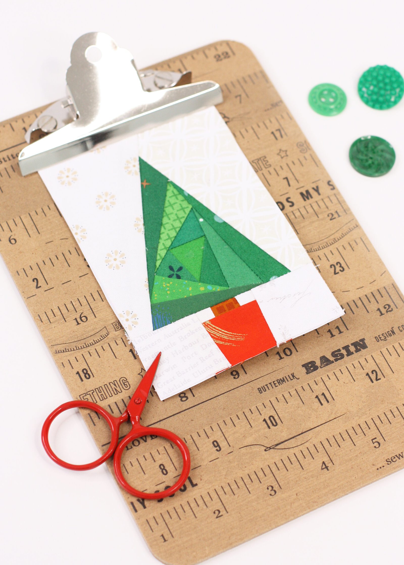 Tree in a Pot Foundation Paper Piecing Quilt Block (5 Sizes)