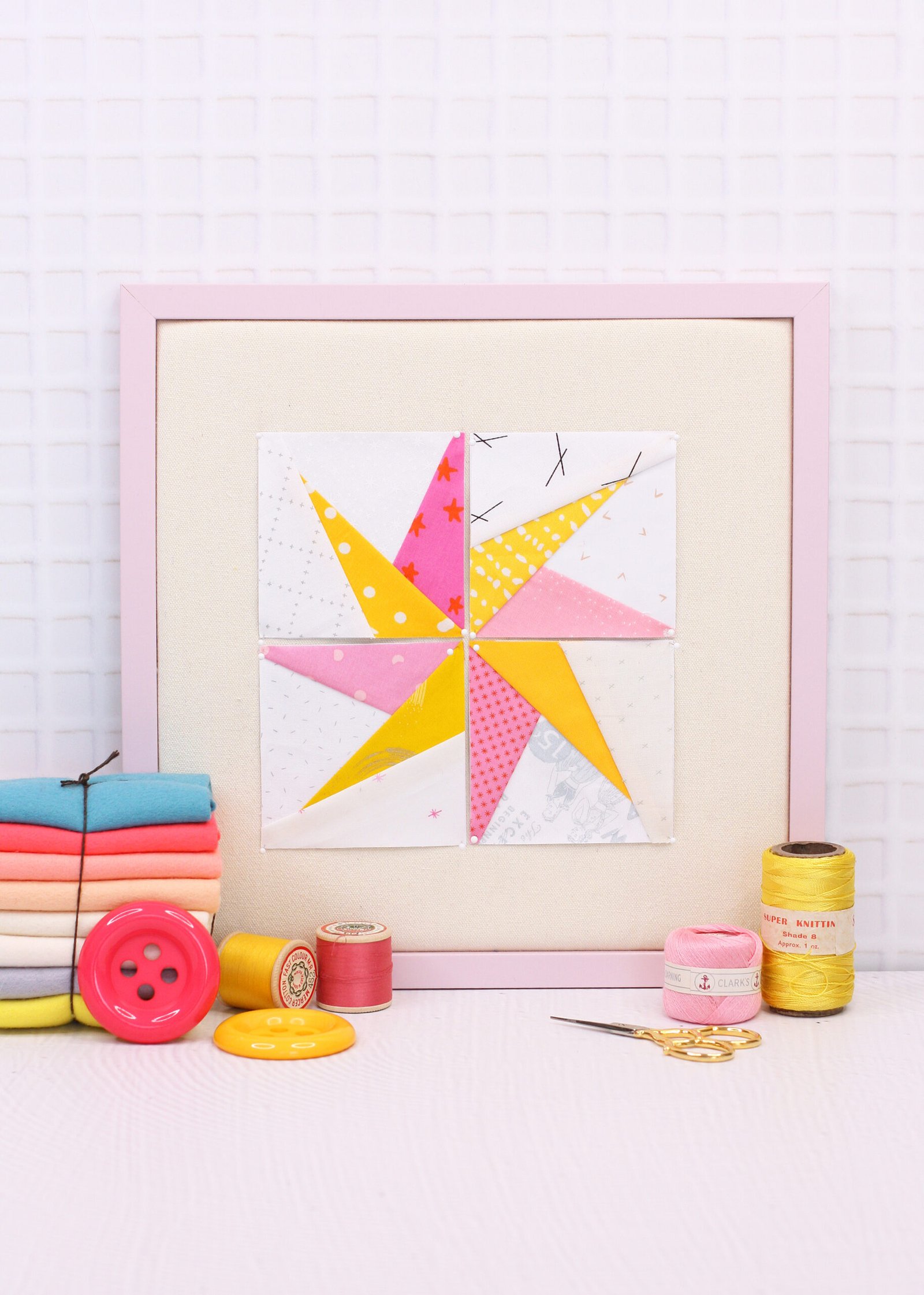 Spinning Pinwheel Foundation Paper Piecing Quilt Block (5 Sizes)