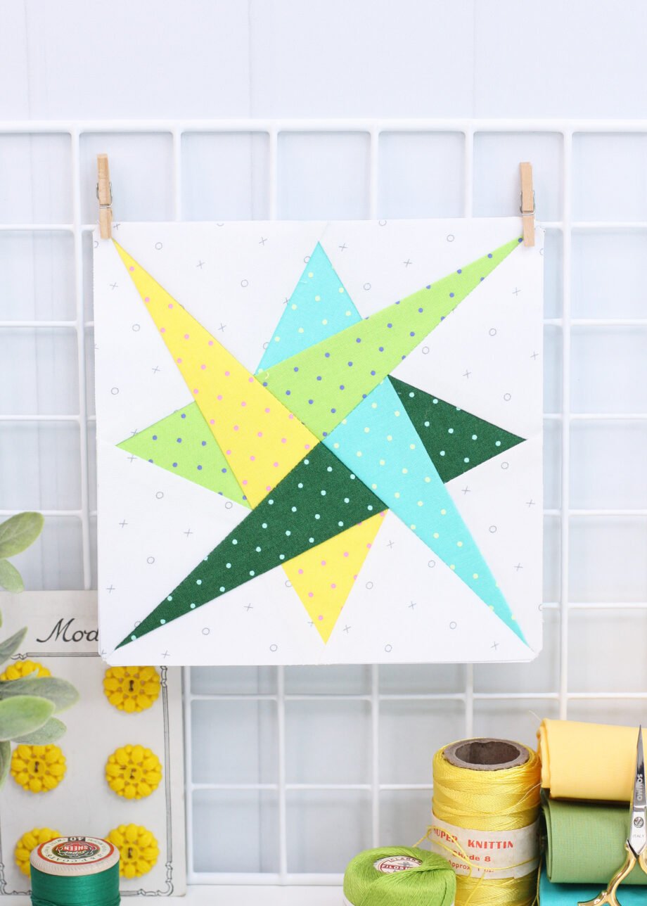 Spinning Star Foundation Paper Piecing Quilt Block (4 Sizes) - A ...