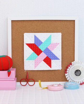 Woven Star Foundation Paper Piecing Quilt Block (5 Sizes)