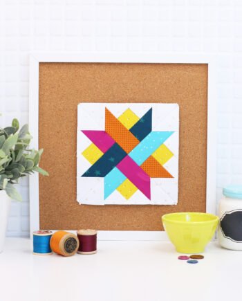 Woven Basket Foundation Paper Piecing Quilt Block (5 Sizes)