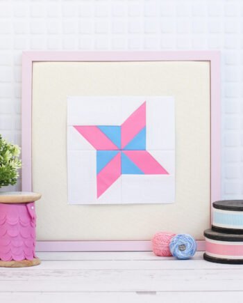Shooting Star Foundation Paper Piecing Quilt Block (6 Sizes)