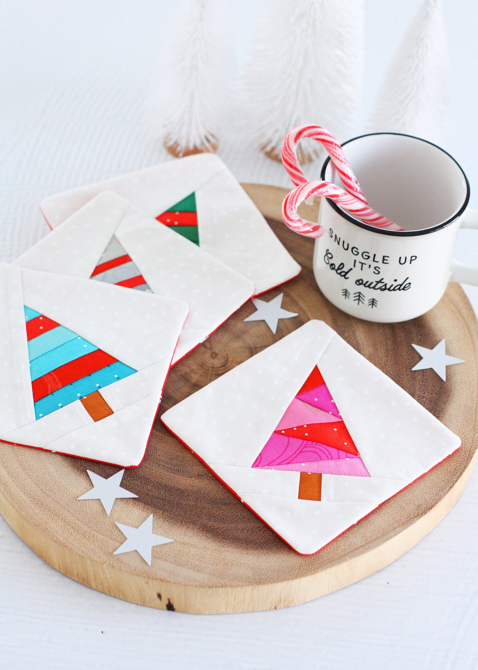 Merry Little Tree Coaster Set
